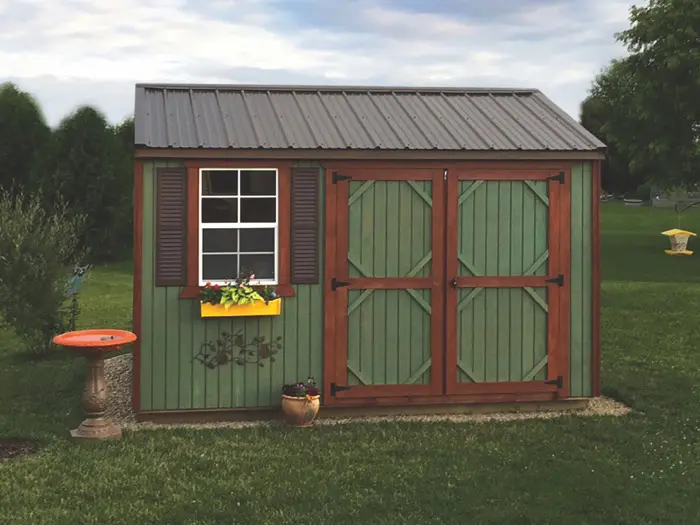 Gray Garden Shed